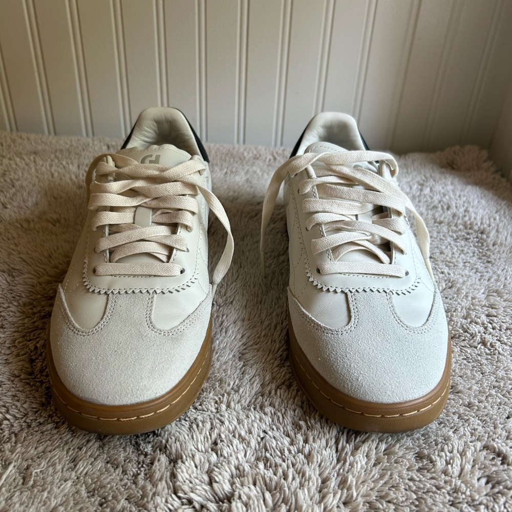 Cole Haan Grand Pro Breakaway Cream and Brown Casual Sneakers